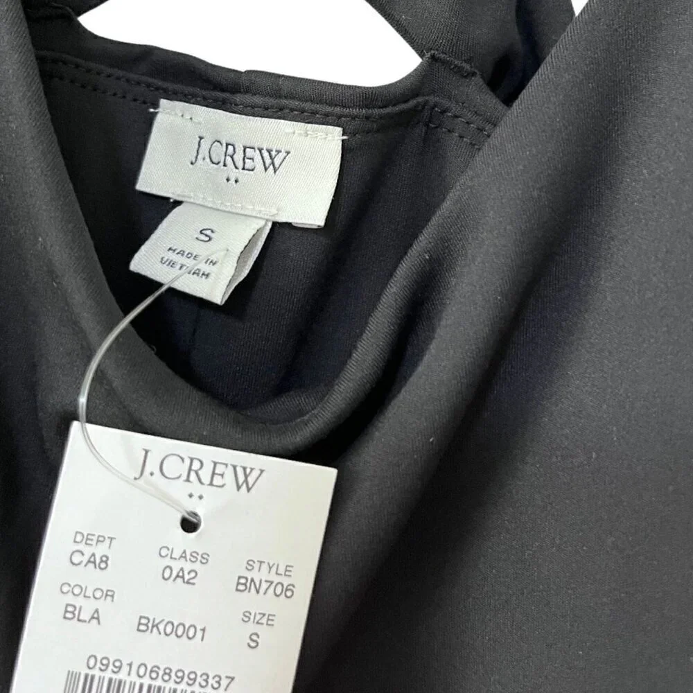J Crew Racerback Active Dress Shorts Liner Size S Black Athletic Gym Workout NWT